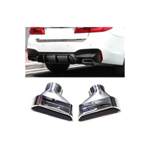 Ornament de toba compatibil BMW Seria 5 G30-Argintiu Cod:D047SL - Img 2