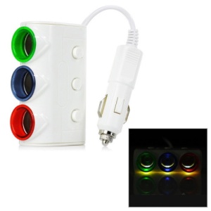 Prelungitor bricheta 3 cai si butoane cu 2USB Cod:1566 - Img 3