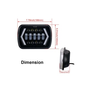 Proiector LED 39W DRL cu 2 faze 12V cu functie de semnalizare Cod: SPT313H4D - Img 4