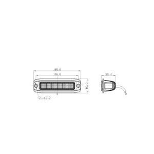 Proiector LED profesional 5700k / 30W (6 Led Osram x 5W) Cod: KM3228BF-30W - Img 2