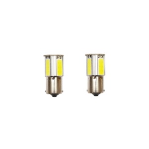 Set 2 becuri LED SMD 12V BAU15S 0,10A lumina rece Cod: BK80043 - Img 1