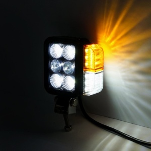 Set faruri universale tractor stanga si dreapta cu LED 10-80V, temperatura culoare 6000K, pozitii 3W LED si semnalizare 3W LED Breckner BK69132 - Img 2