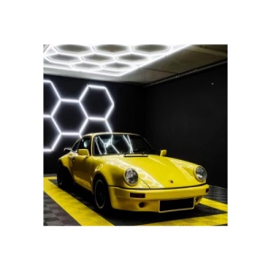 Set lumini LED hexagonale 168W 6000K alb rece pentru tavan atelier sau garaj Cod: HEX3 - Img 3