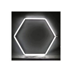 Set lumini LED hexagonale 42W 6000K alb rece pentru garaj/atelier Cod: HEX4 - Img 1