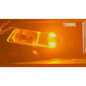 Set lupe LED far 12V cu functie de lumina de zi DRL si semnalizare 6000K Cod: NVEL-LENS-DRL01 - Img 4