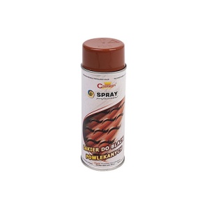 Spray Vopsea Profesional Champion pentru tabla,acoperis 400ml Maro Aprins Cod: RAL 8004 - Img 1
