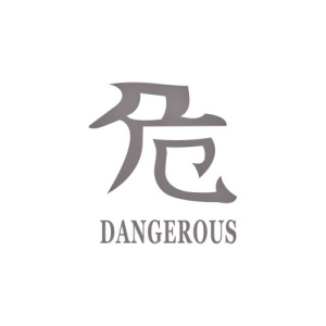 Abtibild "Dangerous" diverse culori Cod: DZ-22 - Img 2