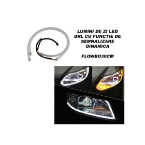 Banda flexibila LED DRL 30cm cu functie de semnalizare dinamica Cod: FLOWBO30CM - Img 1