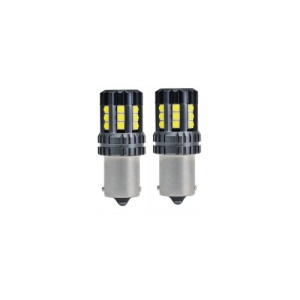 Bec auto o faza BA15S 3030 24SMD CREE CANBUS, 9Vâ€“30V, nonpolar, lumina alba 2880 lm Cod: JSUN53 - Img 1