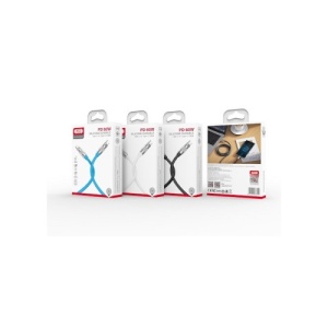 Cablu silicon pentru incarcare 27W si transfer date Type-C la Lighting (compatibil Iphone) Cod: XO-NB-Q228A - Img 2