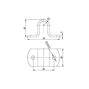 Contraplaca inchizator grea 700 kg pentru remorca sau container Cod: Z-08 - Img 2