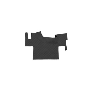 Covor auto imitatie piele dedicat Camion Renault T,podea pe douÄƒ nivele,Cutie automata Negru/Rosu Cod:LUX-803 - Img 1