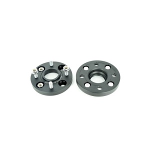 Distantier jante auto 4x108 de 20mm 63.3mm Negru / prindere dubla / prezoane incluse - Img 2