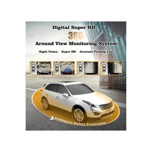 Kit sistem camere DVR 360, 3D cu 4 camere wide, vedere nocturnÄƒ, 1080P, fÄƒrÄƒ unghi mort Cod: 360DVR-T5 - Img 2