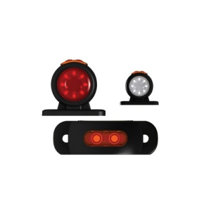 Lampa gabarit laterala LED NEON Alb / Rosu 12-24V Cod: 202017-BK - Img 1