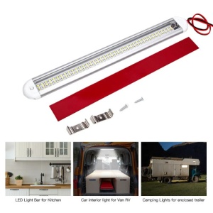 Lampa interior LED cu buton 120SMD 12W 980lm 12-24V Lumina: alba Cod:W15266 - Img 1
