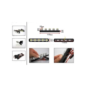 Lumini de zi LED DRL COB 12V lumina alba Cod: YL-118 - Img 2
