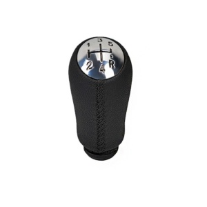Maner schimbator imitatie piele compatibil Dacia Logan / Renault Megane / Clio cu 2 adaptoare pentru 5 si 6 viteze Cod: SC-54 - Img 1