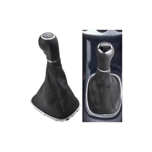 Maner si manson schimbator auto imitatie piele compatibil Opel Corsa D 2006-2014 cu 2 adaptoare pentru 5 si 6 viteze Cod: SC-114 - Img 2