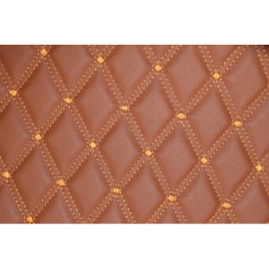 Material special pentru COVORASE auto romb maro/cusatura maro.Cod: COV02MM - Img 1