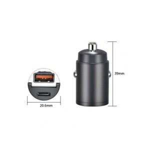 Mufa incaricator auto mini cu Quick Charge USB QC4.0 100W si PD30W Cod: A088 / 100W - Img 2