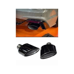 Ornament de toba compatibil Audi model tip RS Negru Cod: TY001BL - Img 2