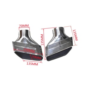 Ornament de toba compatibil BMW Seria 5 G30-Argintiu Cod:D047SL - Img 3