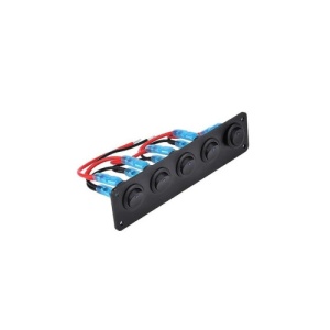 Panou cu 5 intrerupatoare, 12V 20A Cod: SPA60 - Img 1