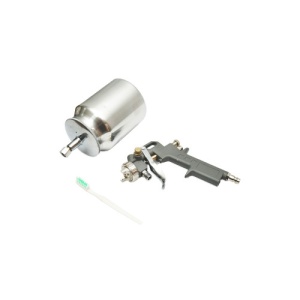 Pistol de vopsit cu aer comprimat 1L, cupa din inox in partea de jos, duza 1.5mm Cod: BK79599 - Img 4