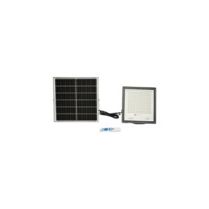 Proiector led de 200w cu panou solar 20W, baterie si telecomanda Cod: BK69712 - Img 1