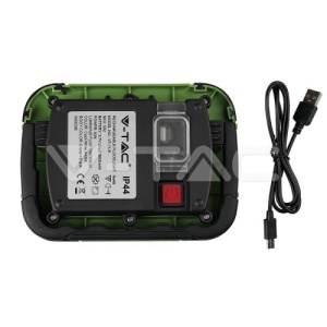 Proiector LED ReÃ®ncÄƒrcabil Cip SAMSUNG 10W USB + SOS FuncÈ›ie IP44 4000K COD: 20037 - Img 3