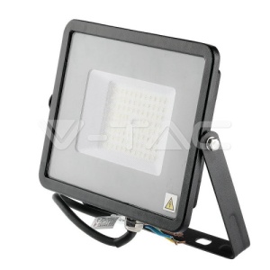 Proiector LED SMD 50W Cip SAMSUNG Slim Corp Negru 6400K 120LM/W COD: 761 - Img 1