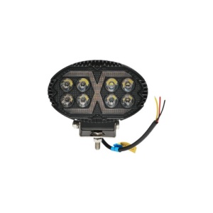 Proiector oval LED cu DRL 9-80V, 24W, alb-galben, carcasa aluminiu IP67 Breckner Germany Cod: DISPV95 - Img 1
