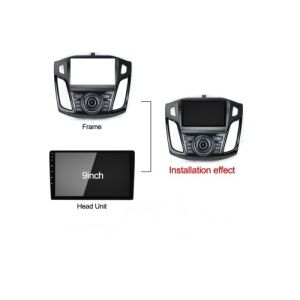 Rama Navigatie 9" cu cablaj si modul canbus integrat compatibila Ford Focus III 2011-2018 Cod: NV3056/ GR2 - Img 2