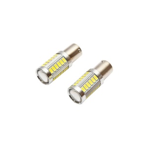 Set 2 becuri LED SMD 12V BAU15 0,25A lumina rece Cod: BK80027 - Img 2