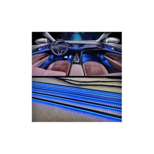 Set 23 lumini ambientale LED RGB DIGITAL, poate afisa mai multe culori in acelasi timp pentru banda LED - tip apa curgartoare cu aplicatie BTT Cod: HH-DIG22027 - Img 1