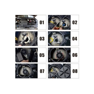 Set Bec H7 cu LED 72w CANBUS F2 10000lumen ,12-24V Cod: KRU024 - Img 3