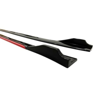 Set prelungiri ornament praguri laterale tuning / Lungime: 74,5 cm / Culoare: negru lucios Cod: PRG1011-745 - Img 5