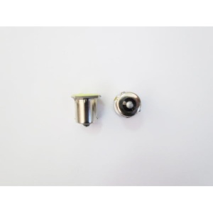 Bec cireasa 3W COB BAU15S lumina galbena 12V ( Tip nou ASIMETRIC ) - Img 3