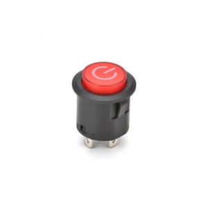 Buton cu retinere 3 pini rosu Cod: TL-33 - Img 1