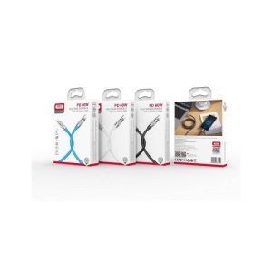 Cablu silicon pentru incarcare 60W Quick Charge si transfer date Type-C la Type-C Cod: XO-NBQ228B - Img 2