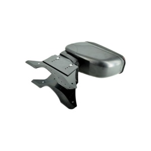 Cotiera universala cu baza metalica , Negru+cusatura rosie Cod: 48014 - Img 4