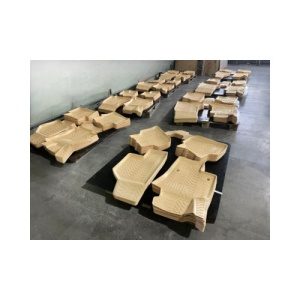 Covoare cauciuc tavita Bej compatibile Audi A4 B6 / B7 2000-2007 Cod: 3D 61115B / A10 - Img 2