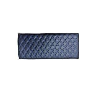 Covoras tunel imitatie piele negru cusatura albastra 25x60cm - Img 1