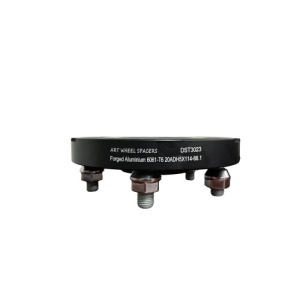 Distantier jante auto 5x114.3 20mm Negru prindere dubla cu piulite M12x1,5 / 66,1 Cod: DST3023 - Img 1