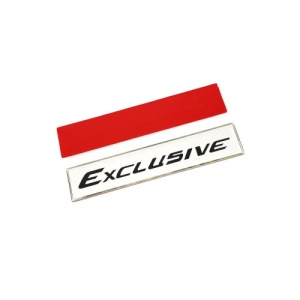 Emblema "EXCLUSIVE " culoare Crom Cod: JS-09 - Img 2