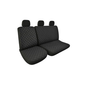 Huse Auto Textil model romb 2+1 pentru Scaun Sofer + Bancheta Stanga Cod: ART201TEX - Img 2