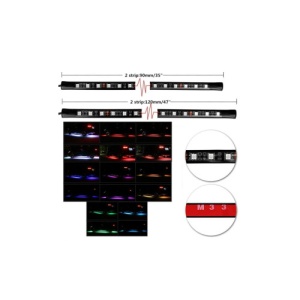 Kit banda LED SMD sub masina cu telecomanda Cod: LE55RGB / FS-001 - Img 4