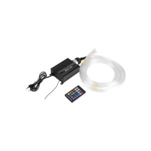 Kit fibra optica LED RGB+W plafon instelat cu efect meteorit (Stea Cazatoare) 450fire ,3m 12V Cod: HH-45013 - Img 1