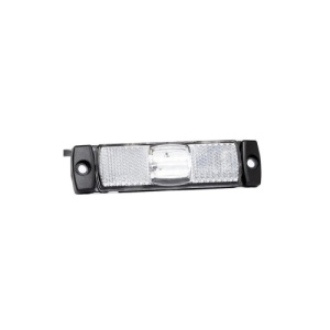 Lampa gabarit 100x32, LED, alba , cu suport urechi, 12-36V, Fristom Cod:FT-017B - Img 1